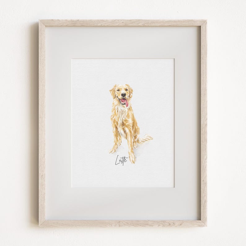 Mini Custom Watercolor Pet Portrait, Dog Portraits from Photos,Dog Portraits From Photos, Pet Painting, Custom Tiny Paintings, Miniature