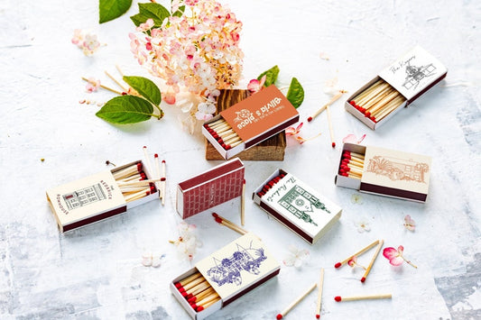Personalized wedding favors / Custom Matchboxes / venue sketch / Personalized gifts for guests / wedding party favors / Custom matchbooks