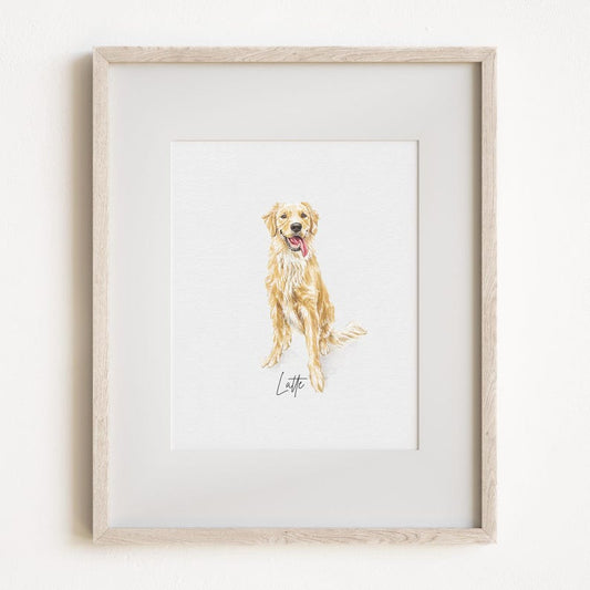 Mini Custom Watercolor Pet Portrait, Dog Portraits from Photos,Dog Portraits From Photos, Pet Painting,  Custom Tiny Paintings, Miniature